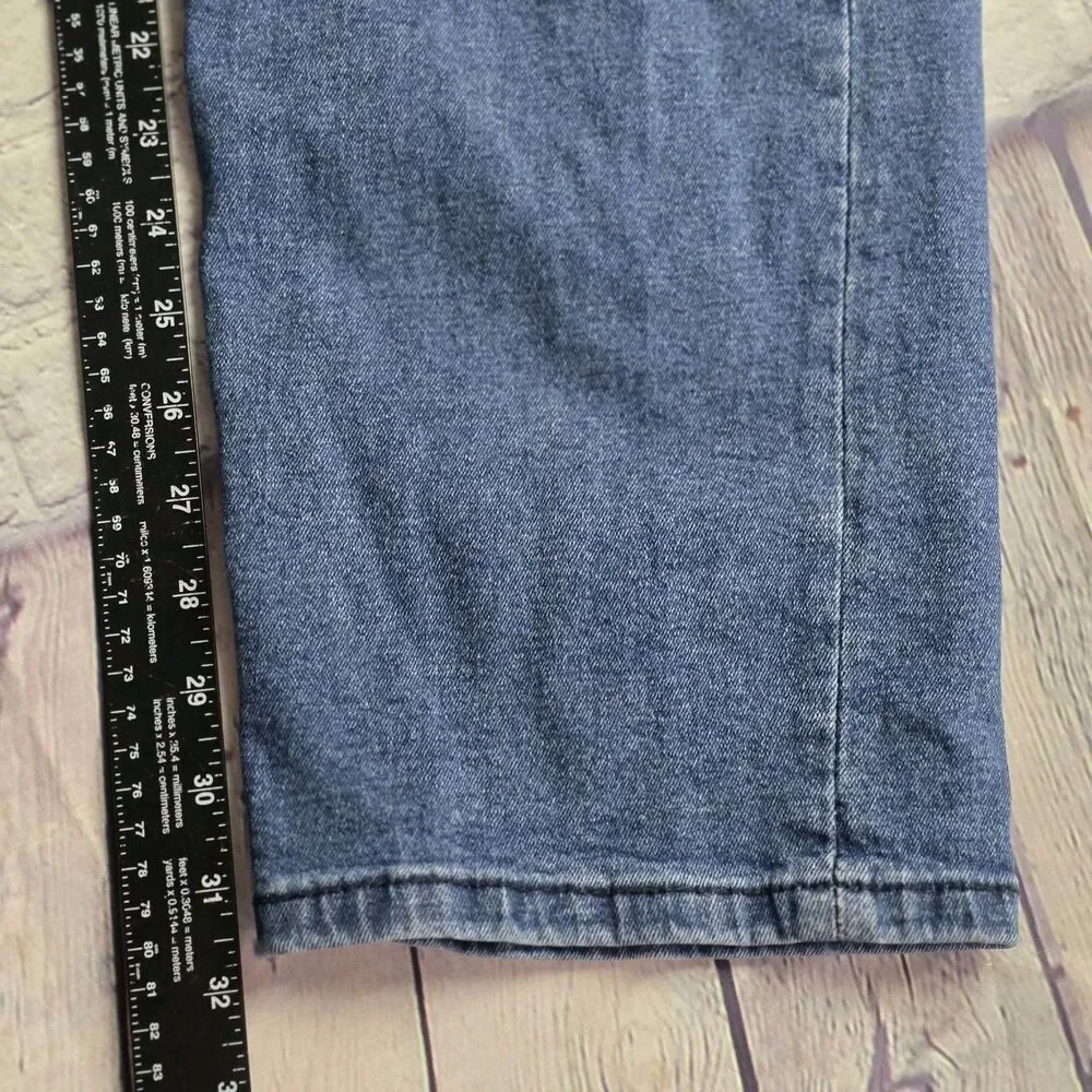 Chaps Jeans Straight Fit Men's 40x30 Blue Denim Classic Comfortable